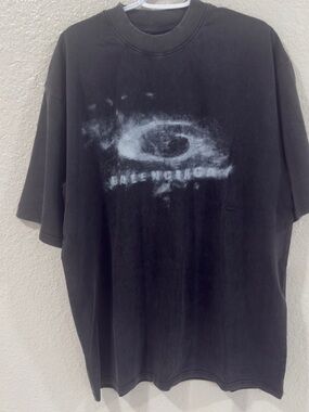 Balenciaga Black Graphic Men's T‑Shirt  size large oversized like XL